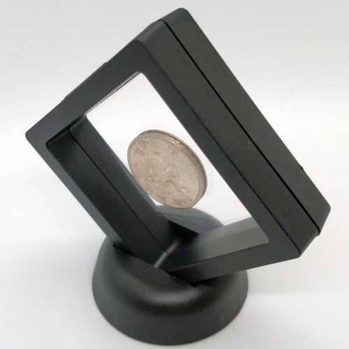 🖼️PE膜展示盒 (連底座) 懸浮|薄膜膠膜|古董郵票|文玩錢幣|珠寶首飾|戒指手鏈|耳環...