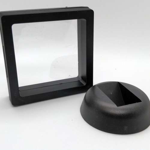 🖼️PE膜展示盒 (連底座) 懸浮|薄膜膠膜|古董郵票|文玩錢幣|珠寶首飾|戒指手鏈|耳環...