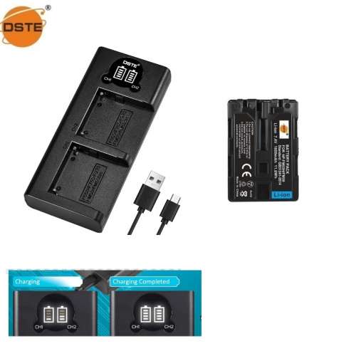 DSTE NP-FM50 / NP-FM55H Lithium-Ion Battery Pack代用鋰電池 (7.4V，1600mAh)