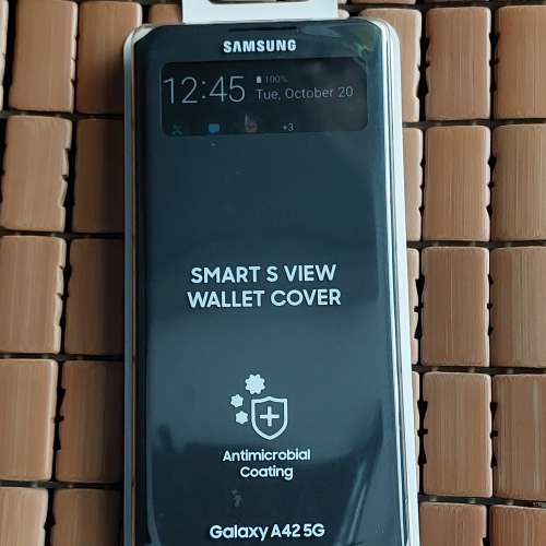 Samsung A42 原裝S View 透視感應皮套連玻璃貼兩張