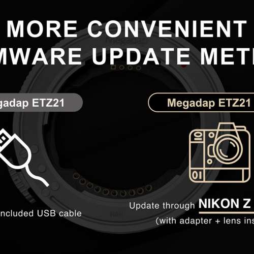 MEGADAP SONY E TO NIKON Z AUTOFOCUS ADAPTER (ETZ21 PRO) 自動對焦接環