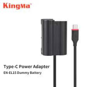 KINGMA EN-EL15 Dummy Battery & USB-C Adapter Kit For Select NIKON Cameras 假電...