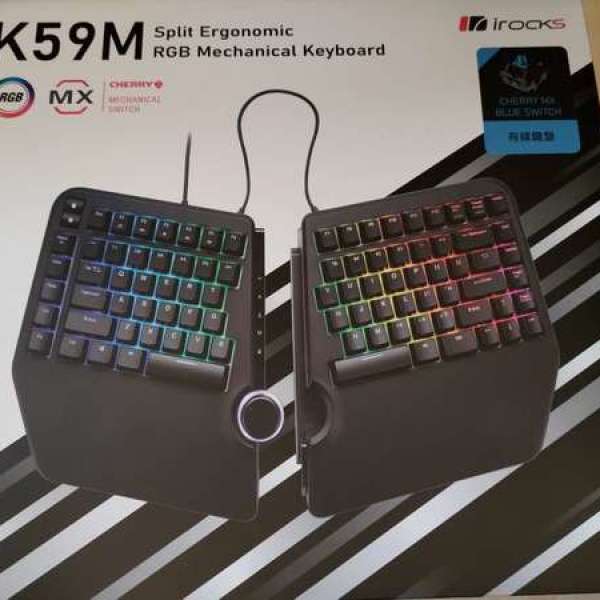 irocks k59m rgb  分體式keyboard (New)