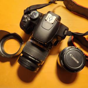 Canon 450D kit lens + 50mm f1.8 II