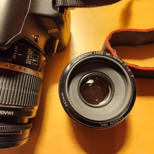 Canon 450D kit lens + 50mm f1.8 II