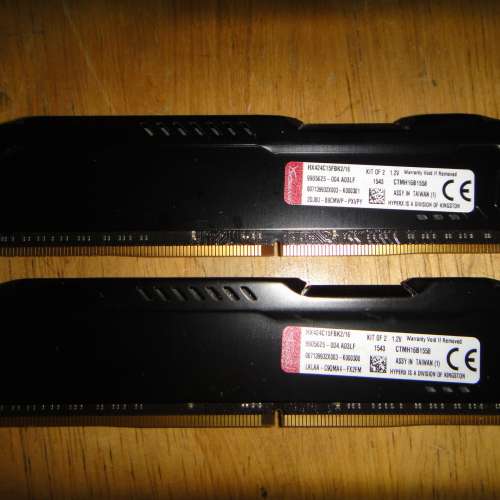 Desktop Ram Kingston 8GBx2 DDR4 2400 共16GB