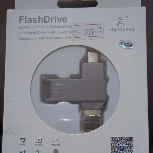 Flash drive for lphone/Android 128GB