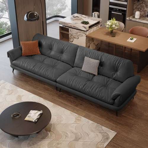 乳膠材質沙發 頭層真皮