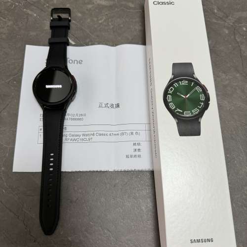 samsung galaxy watch6 classic 黑色極新 wifi版