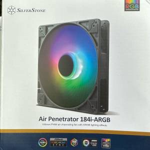 全新未開 silverstone Air Penetrator 184i ARGB 180mm 風扇