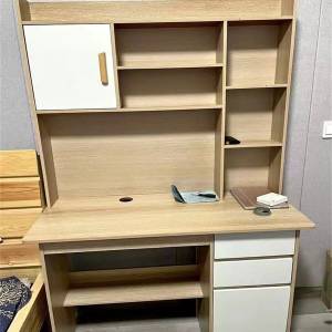 電腦枱書櫃一體式寫字枱 全新的 實木材質