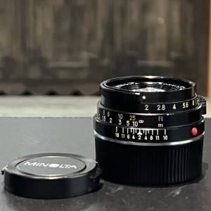 Minolta M-Rokkor-QF 40mm f2 lens