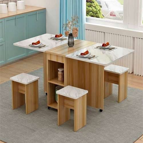 新的長方形可移動吃飯桌子