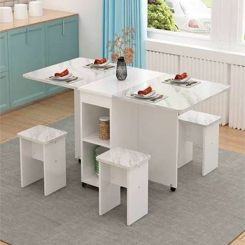 新的長方形可移動吃飯桌子