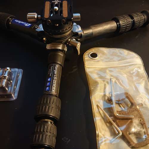 Leofoto LS223CEX 送3粒備用腳釘膠墊