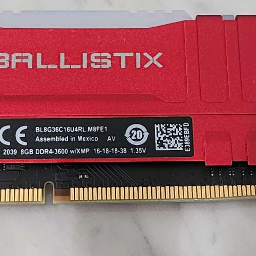 Crucial Ballistix DDR4 3600mhz 8GB x 4 RGB (16-18-18-38)