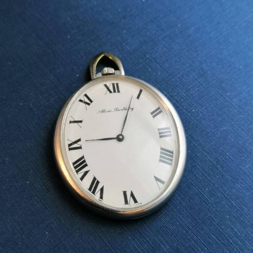 瑞士古董袋錶Alexis Barthelay，罕有橢圓形