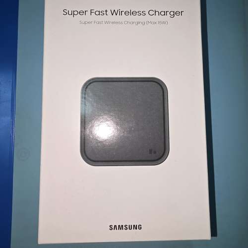 全新未拆samsung super fast wireless charger深灰色