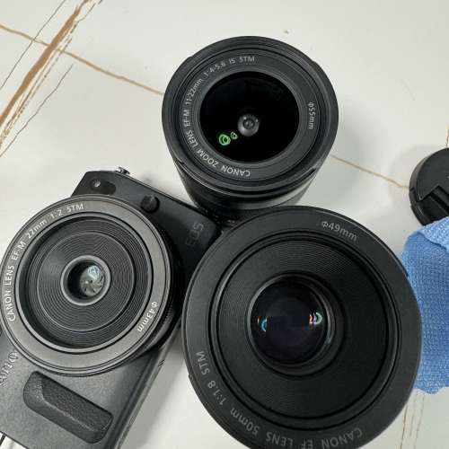 Canon EOSM+22饼+11-22+50