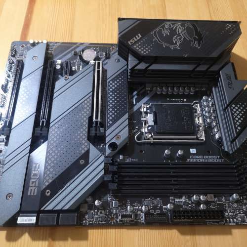 (新淨) MSI MPG Z690 EDGE WIFI DDR4底板連背板 (留意內容)