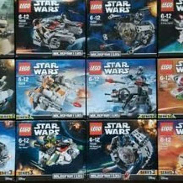 全新 Lego Microfighters StarWars 1,2,3 星戰1-3系列 18盒
