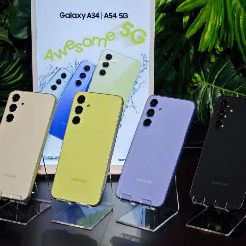 未拆封*100%全新行貨  Samsung A54  5G  8+256  紫,白,黑,綠