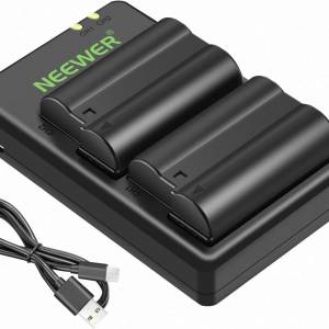 Neewer EN-EL15c Batteries and Micro-USB Charger Kit 代用鋰電池連充電機 (2400mAh)
