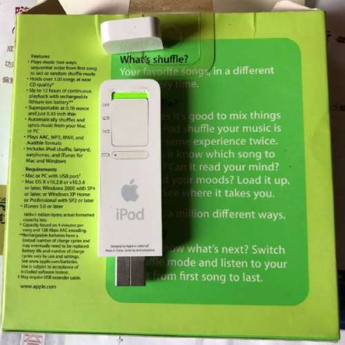 搬家清屋-值得收藏：第一代 iPod Shuffle 512MB, 90% 新