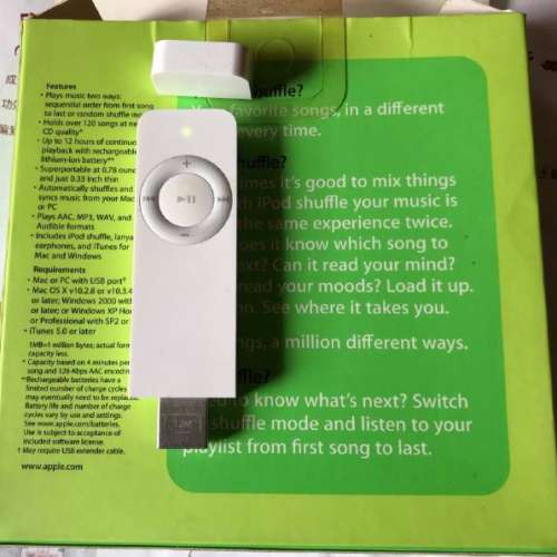 搬家清屋-值得收藏：第一代 iPod Shuffle 512MB, 90% 新