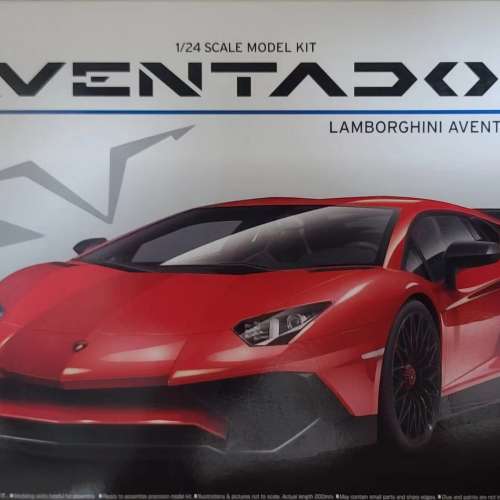 Aoshima Lamborghini Aventador SV 1/24拼裝模型連蝕刻片