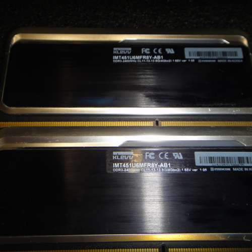 Desktop Ram KLEVV DDR3 2400 8GB Kit (4GB x 2 雙通道Dual Channel)