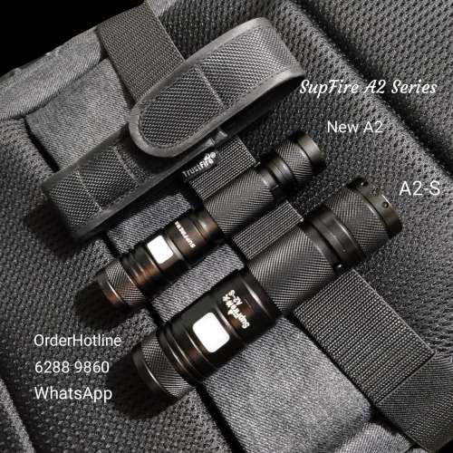 全新（原裝版本）神火SupFire A2可變焦距，可換鋰電池(18650). 10w. 950 lumens. $140