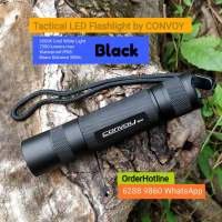 黑色戰術強光電筒CONVOY S21A Black 2300流明 + 5000 mAh 鋰電池. Torch Flashlight