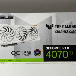 購入一個月 ASUS TUF 4070Ti 12GB 白色行貨