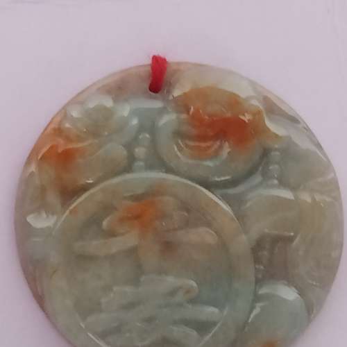 紅翡A玉金錢佛/平安佛公吊咀，好工圓滑好水頭，單個500元兩個800元。no.A17.3.24