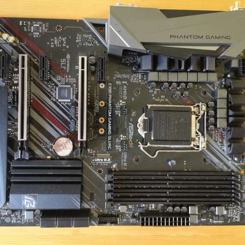 (新淨) ASROCK  Z390 PHANTOM GAMING SLI/AC底板連背板