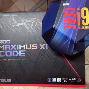 i9 9900K + ASUS Maximus XI Code
