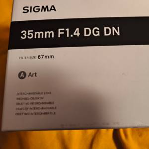 Sigma 35mm 1.4 DGDN for SonyE