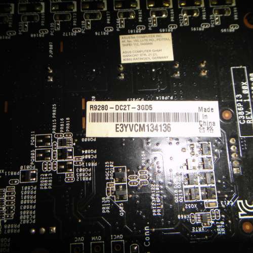 ASUS 華碩 R9 280 DirectCU II TOP DDR5 3GB 384Bit