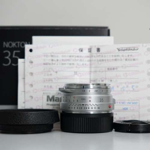 [FS] *** Voigtlander Nokton Classic 35mm F1.4 Silver – Map Camera Special Ed...
