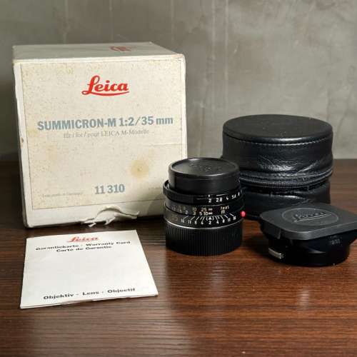 Leica Summicron M 35/2 Germany with box & paper (7 elements 7枚)
