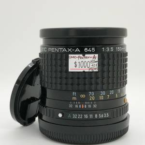 98% New Pentax SMC-A 150mm F3.5手動鏡頭, 深水埗門市可購買