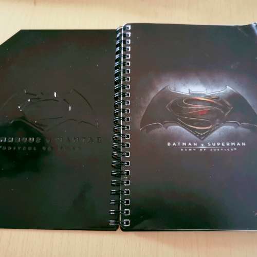 Batman & Superman Metal cover單行簿A5 Size