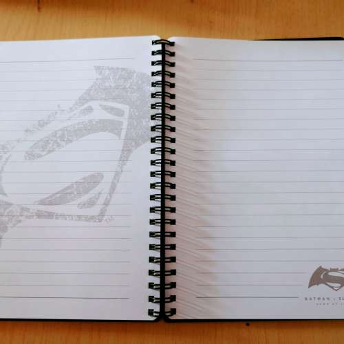 Batman & Superman Metal cover單行簿A5 Size