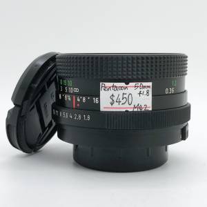 98% New Pentacon 50mm F1.8手動鏡頭, 深水埗門市可購買