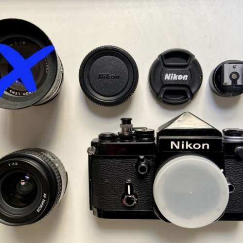 Nikon F2 Black paint+ Nikon AF NIKKOR 24mm f2.8