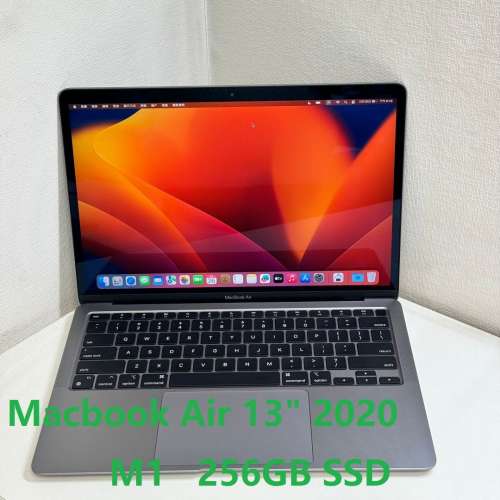 MacBook Air 13" M1, 2020 (A2337) 8GB RAM ,256GB SSD (Space gray)