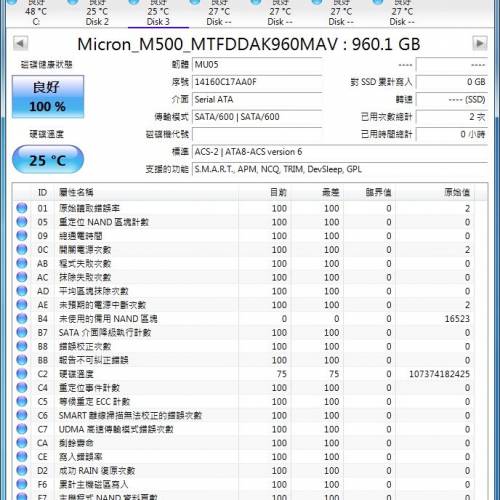 Micron M500 SSD 960GB 2.5" SATA 3