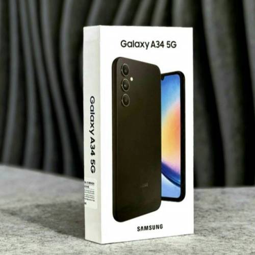 全新 Samsung A34 黑色 5G 手機有原廠香港三星保養有正本單據