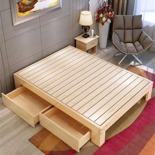 實木榻榻米簡易床架